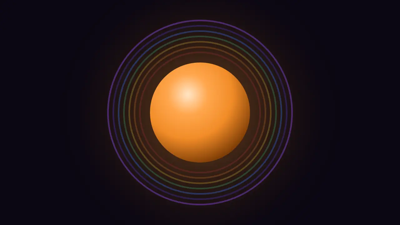 Orange aura color artwork