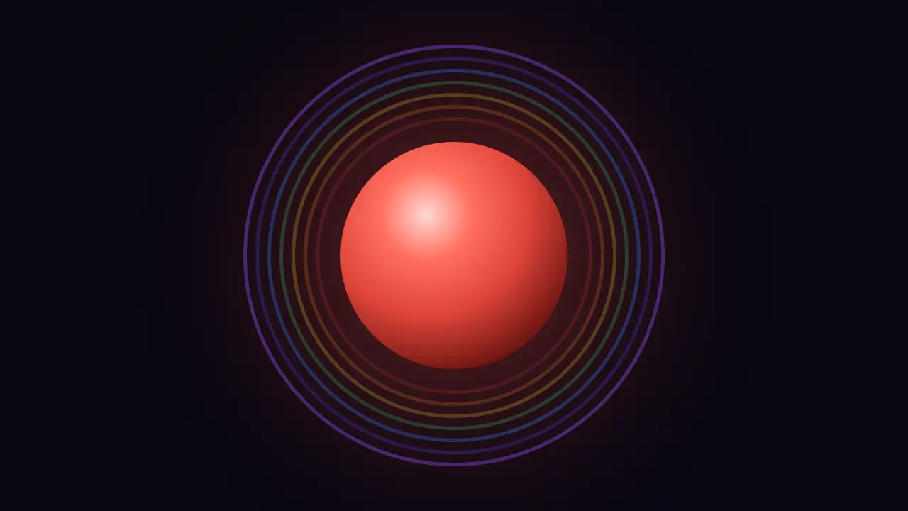 Red aura color artwork
