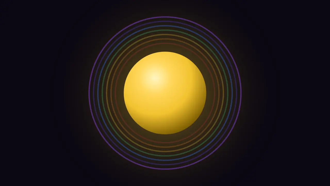 Yellow aura color artwork